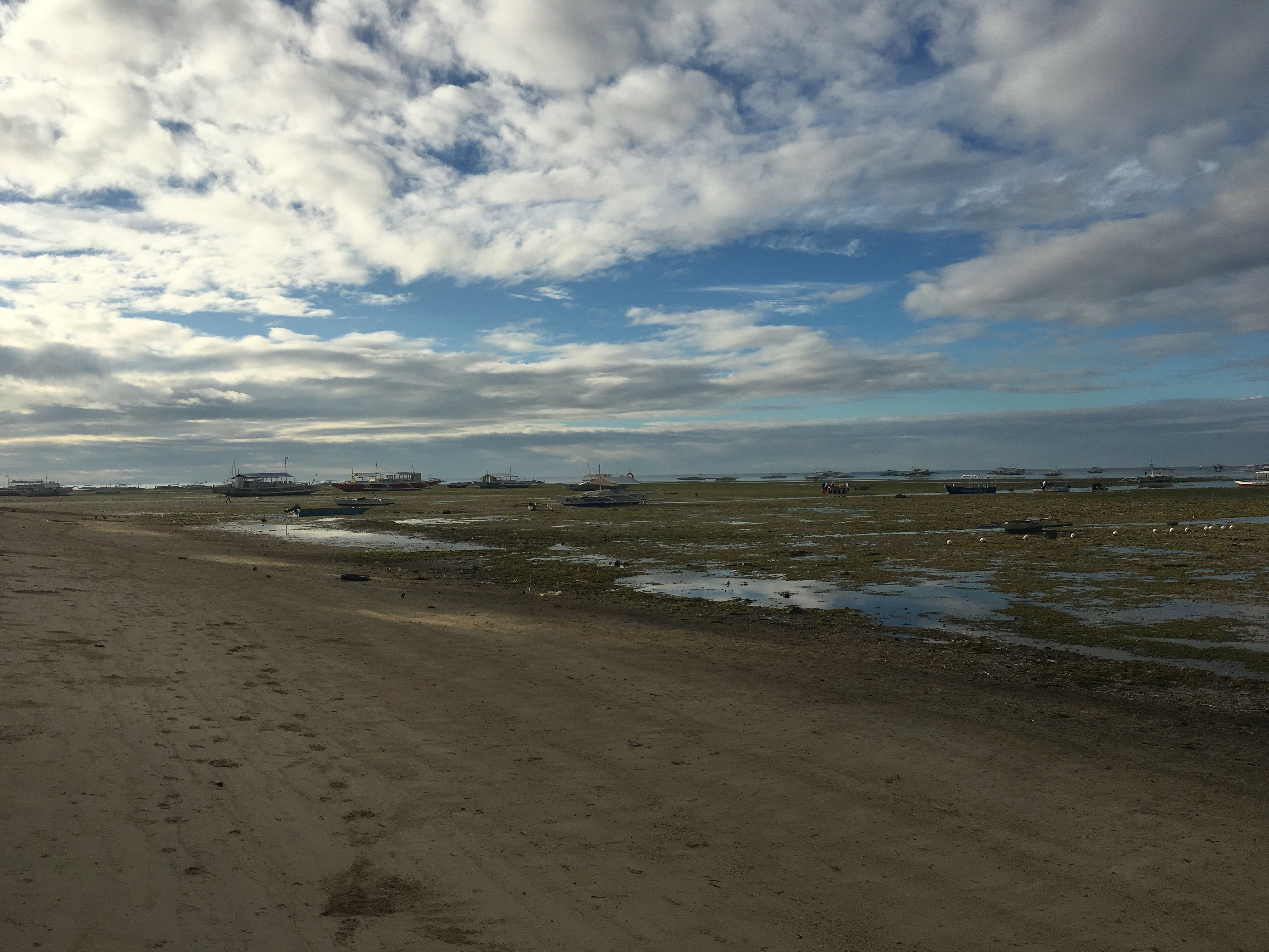 Philippine beach at low tide